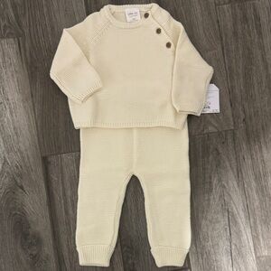 Cream Knit Sweater for Kids
